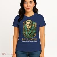 Bill Clinton Steam Punk Retro President Women's T-Shirt thumb 4