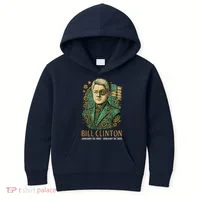 Bill Clinton Steam Punk Retro President Kids Hoodie thumb 0
