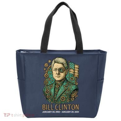 Bill Clinton Steam Punk Retro President Tote Bag