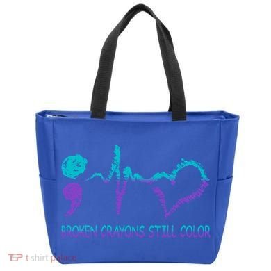 Broken Crayons Still Color Suicide Prevention Tal Health Gift Tote Bag