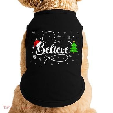 Believe Christmas Santa Holiday Doggie Tank