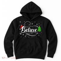 Believe Christmas Santa Holiday Hoodie thumb 0