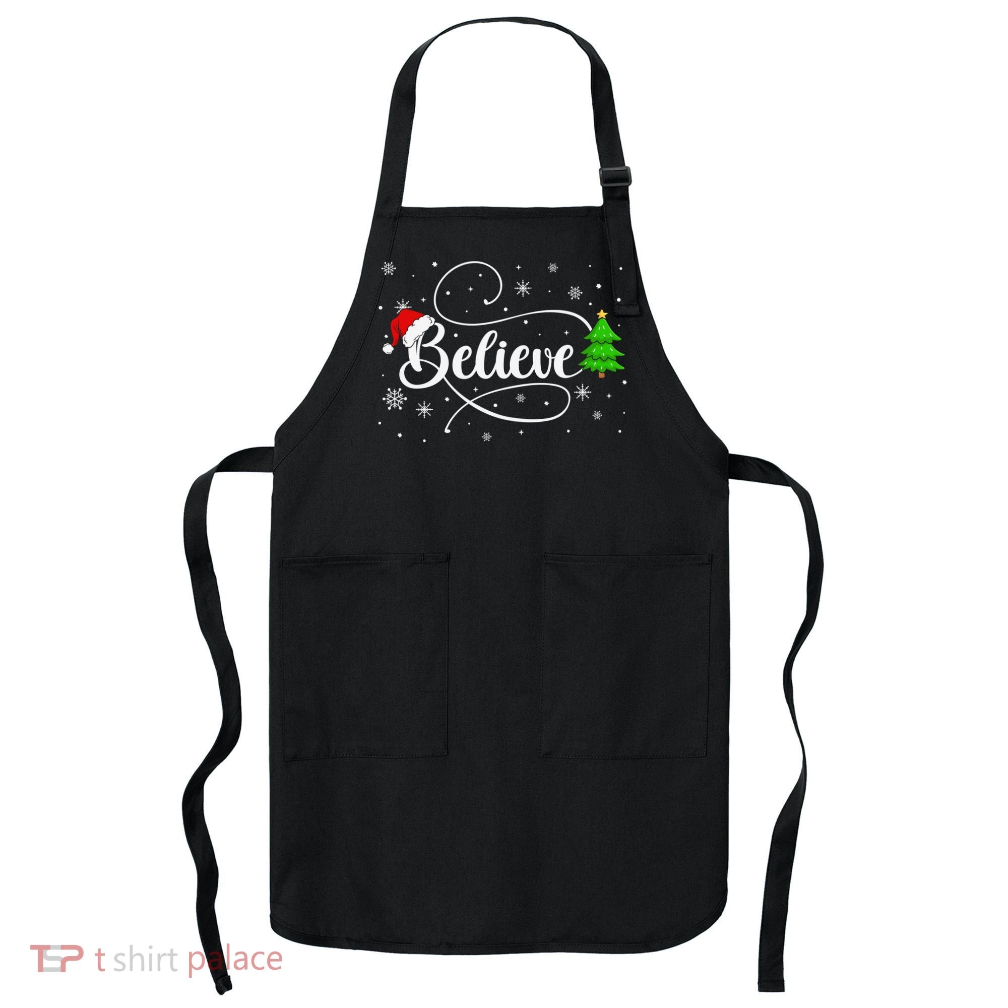 Believe Christmas Santa Holiday Apron