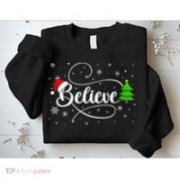 Believe Christmas Santa Holiday Sweatshirt thumb 2
