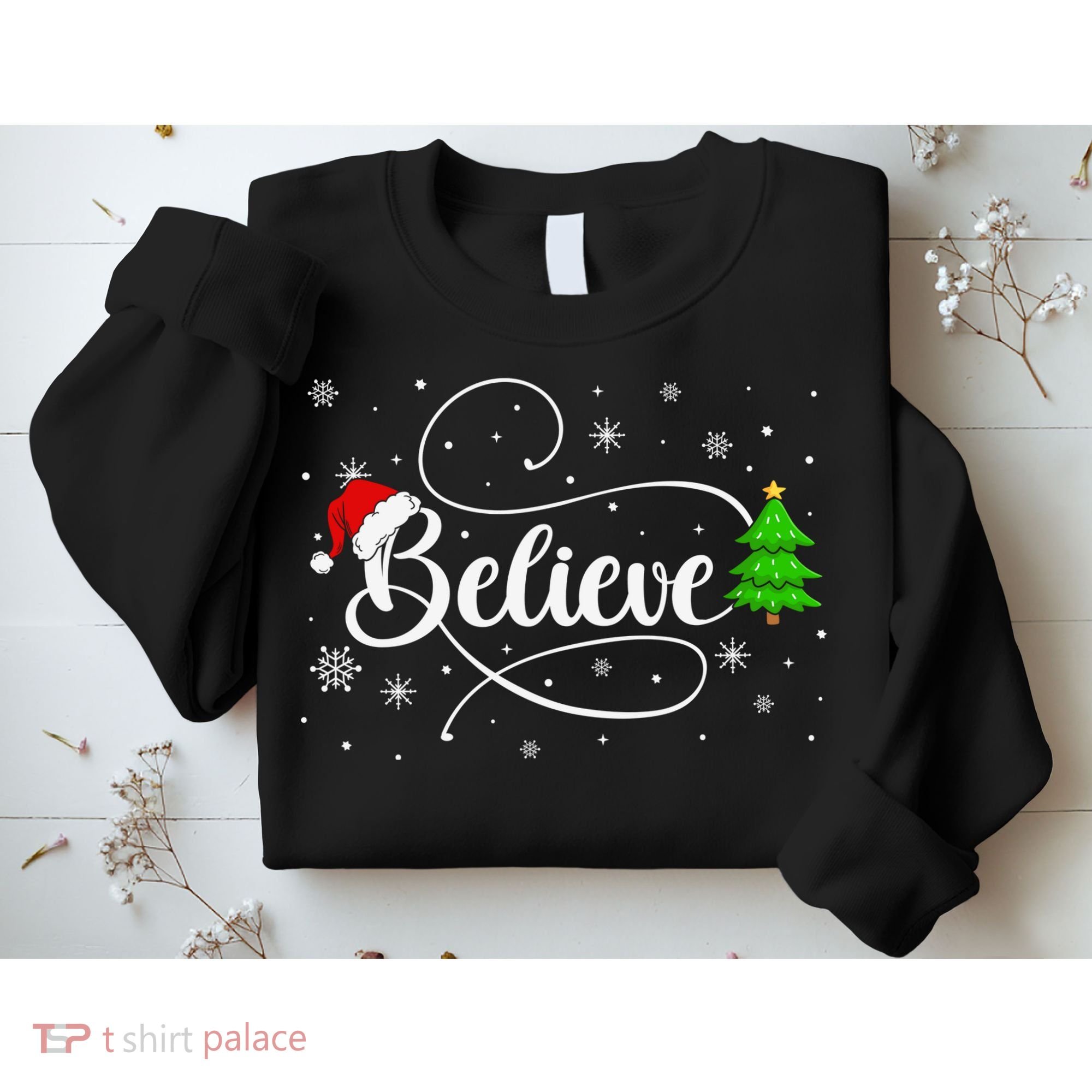 Believe Christmas Santa Holiday Sweatshirt