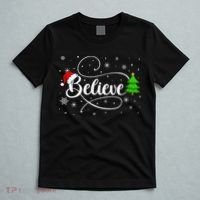 Believe Christmas Santa Holiday T-Shirt thumb 5