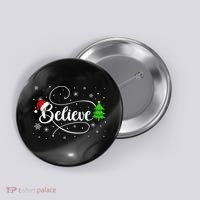 Believe Christmas Santa Holiday Button thumb 0