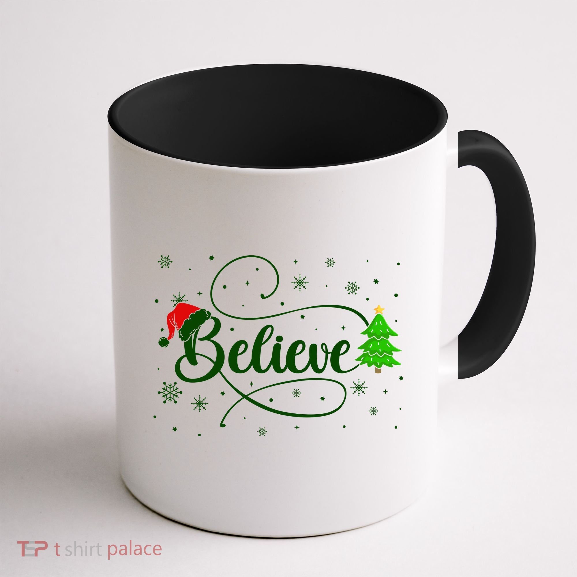 Believe Christmas Santa Holiday Coffee Mug