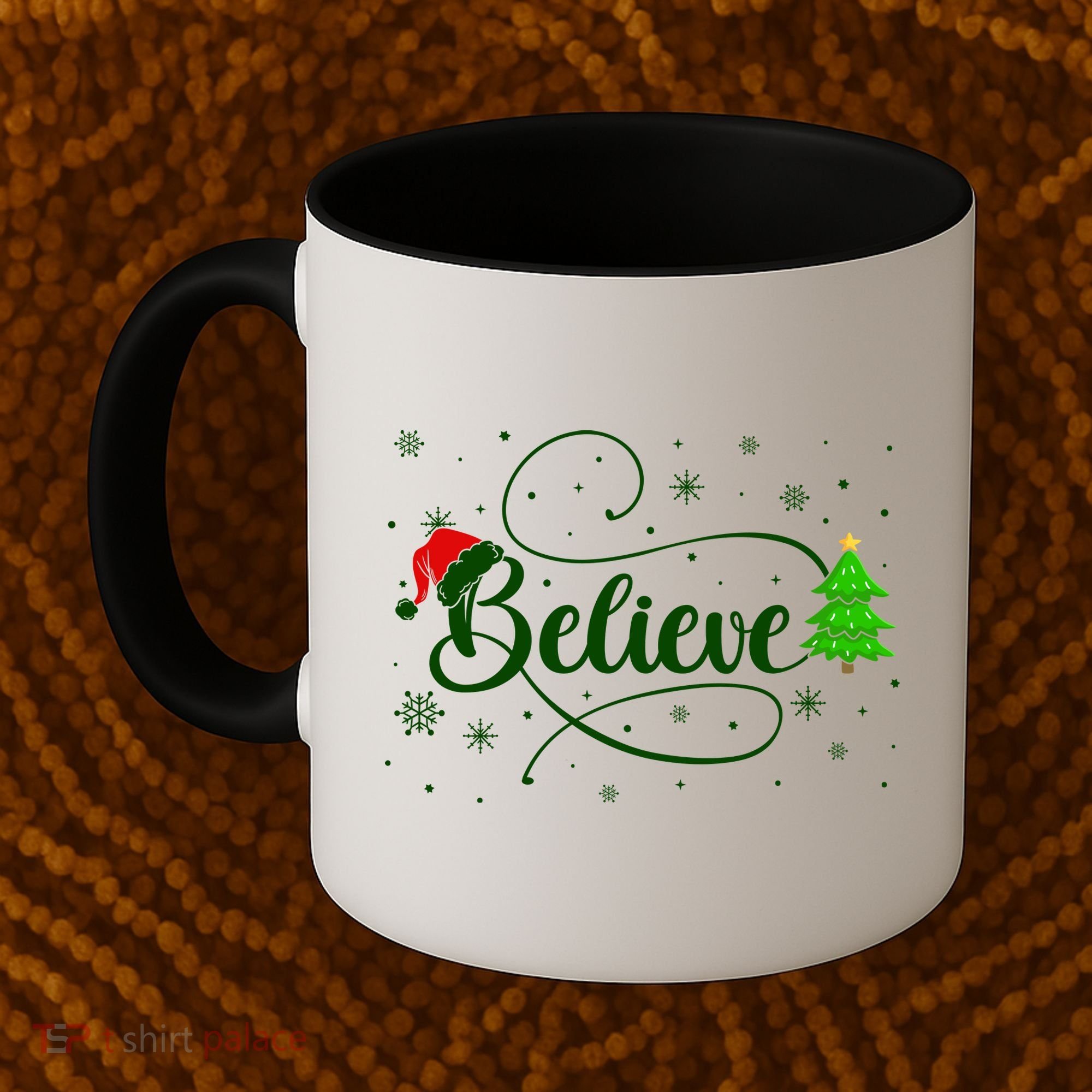 Believe Christmas Santa Holiday Coffee Mug