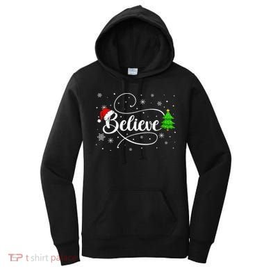 Believe Christmas Santa Holiday Women's Hoodie