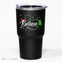 Believe Christmas Santa Holiday Tumbler thumb 0