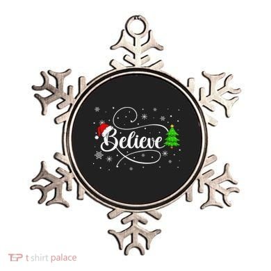 Believe Christmas Santa Holiday Ornament
