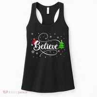 Believe Christmas Santa Holiday Women's Tank Top thumb 0