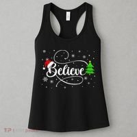 Believe Christmas Santa Holiday Women's Tank Top thumb 3
