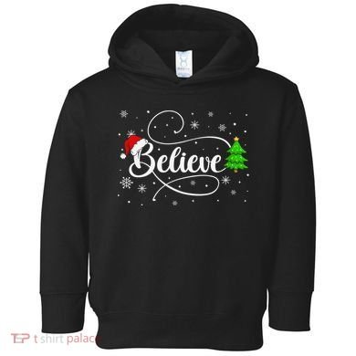 Believe Christmas Santa Holiday Toddler Hoodie