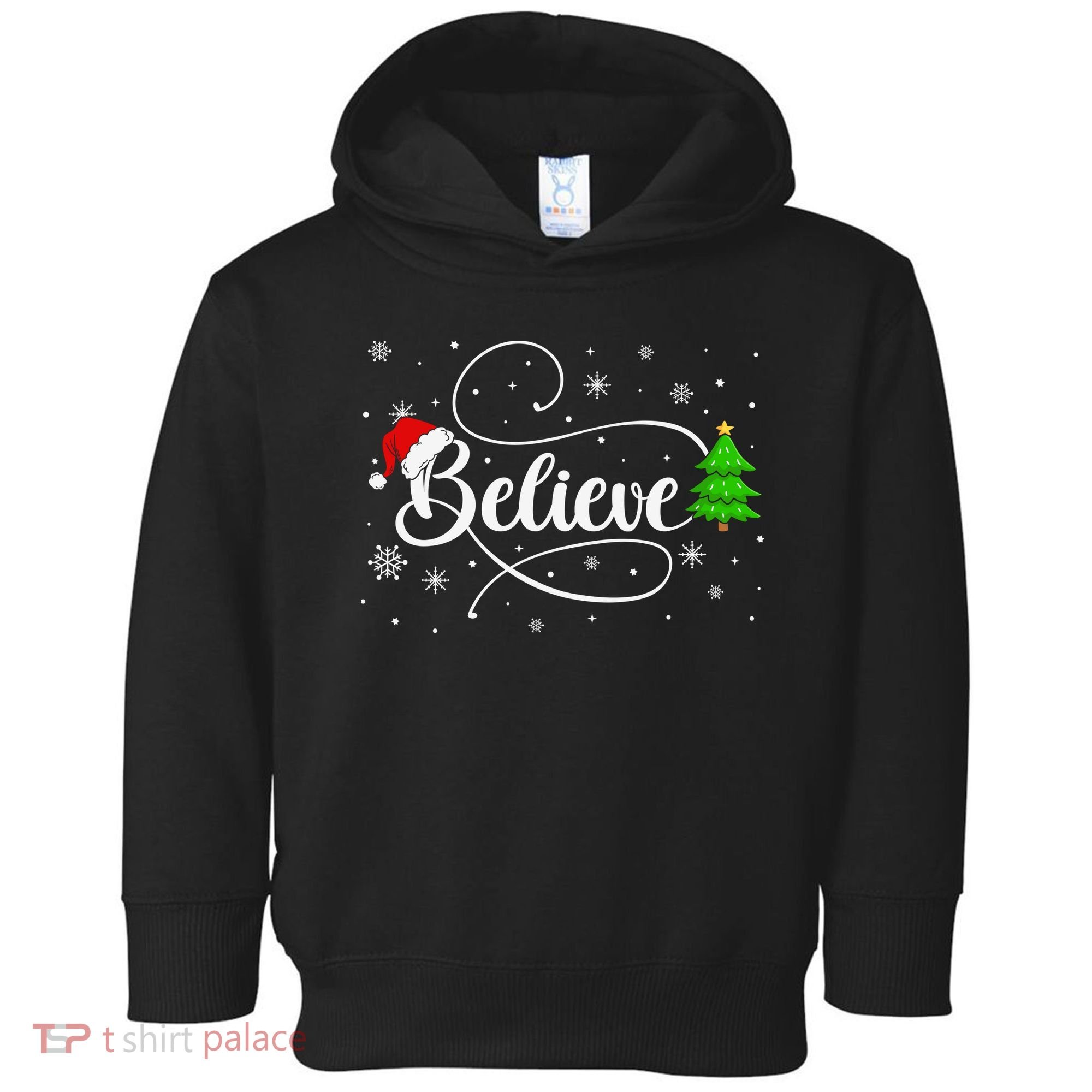 Believe Christmas Santa Holiday Toddler Hoodie