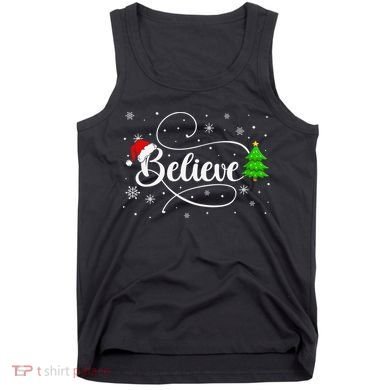 Believe Christmas Santa Holiday Tank Top