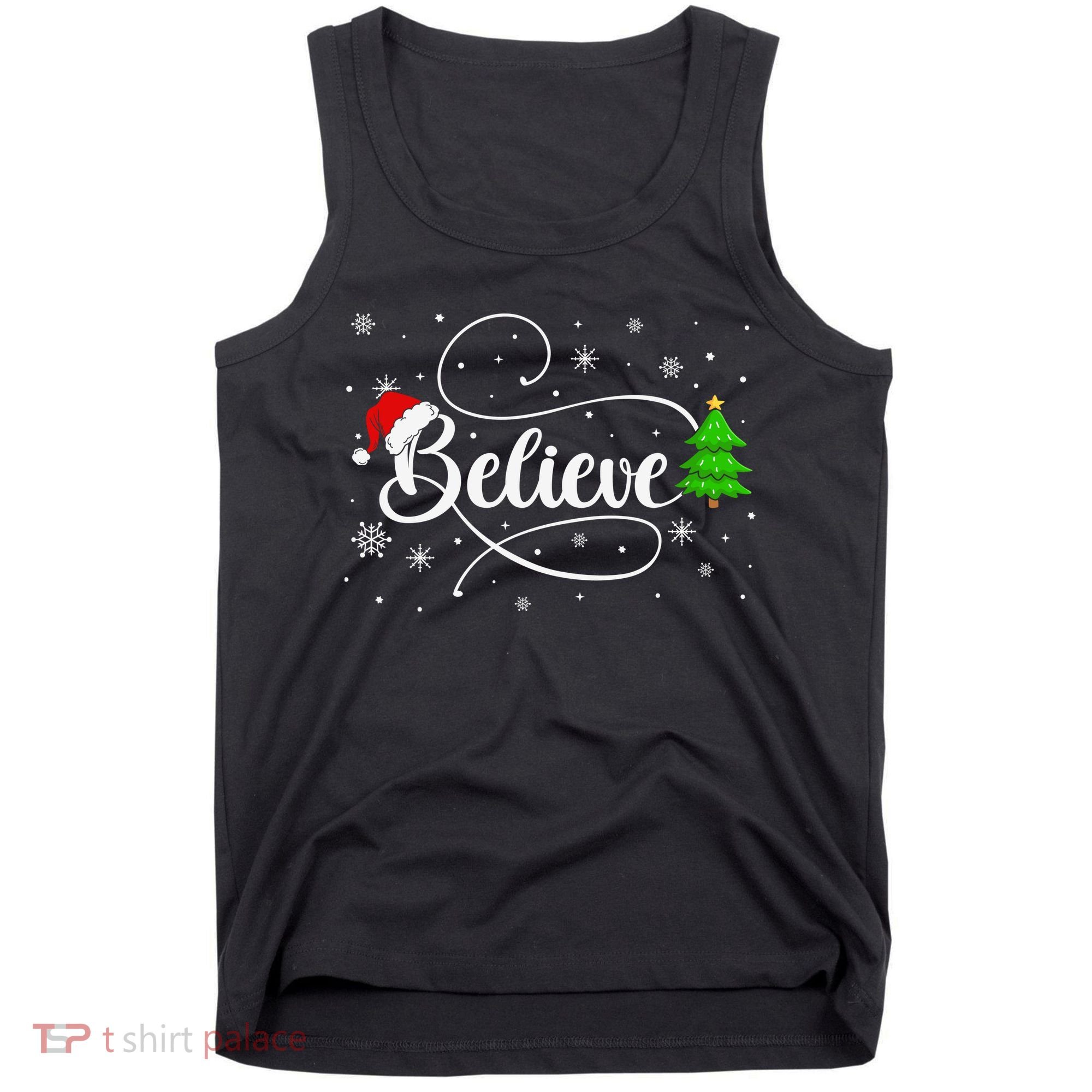 Believe Christmas Santa Holiday Tank Top
