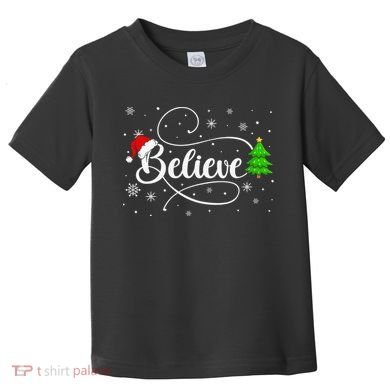 Believe Christmas Santa Holiday Toddler T-Shirt