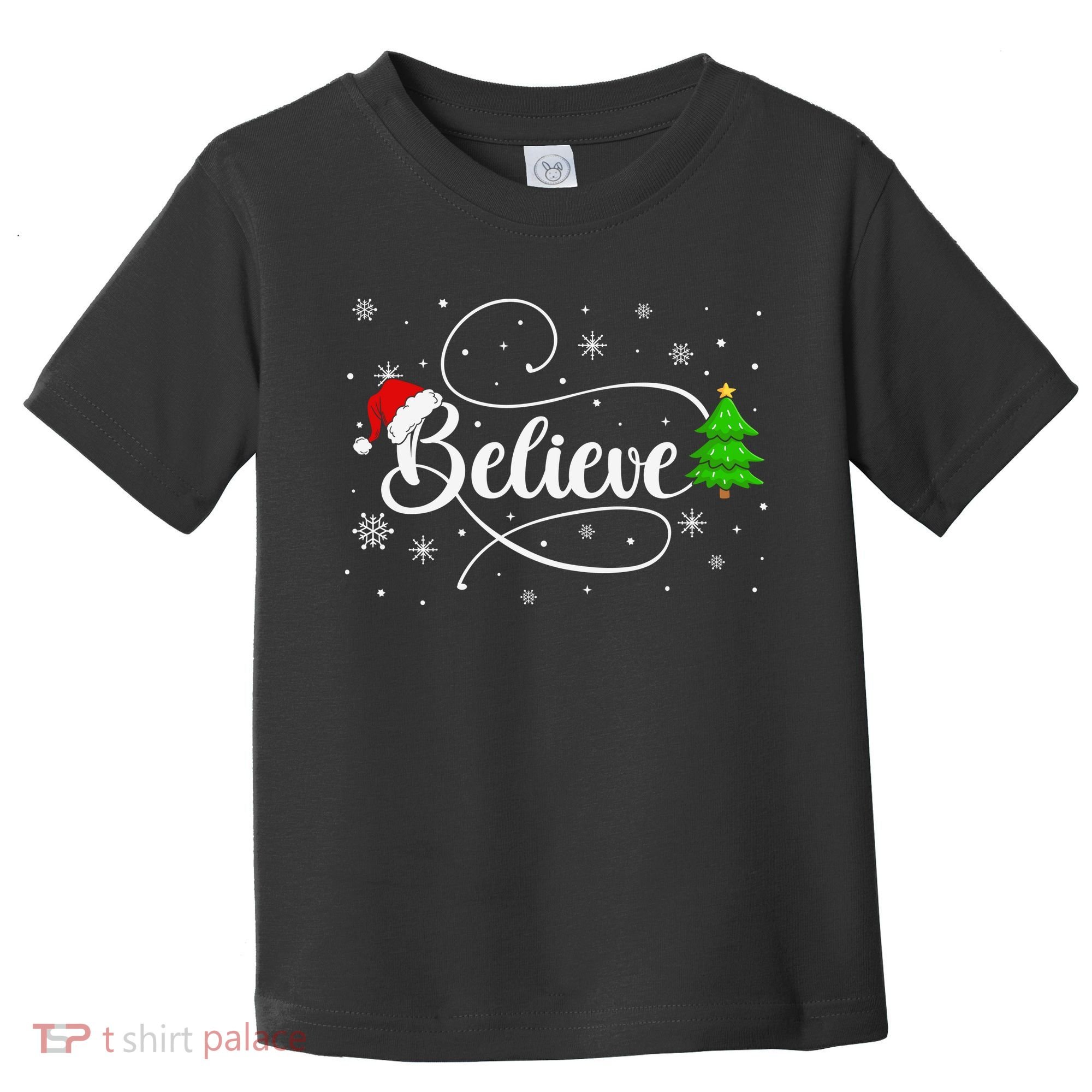 Believe Christmas Santa Holiday Toddler T-Shirt