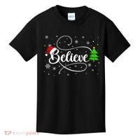 Believe Christmas Santa Holiday Kids T-Shirt thumb 0