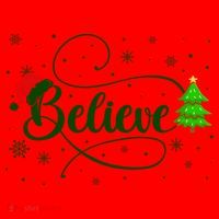 Believe Christmas Santa Holiday Santa Hat thumb 1
