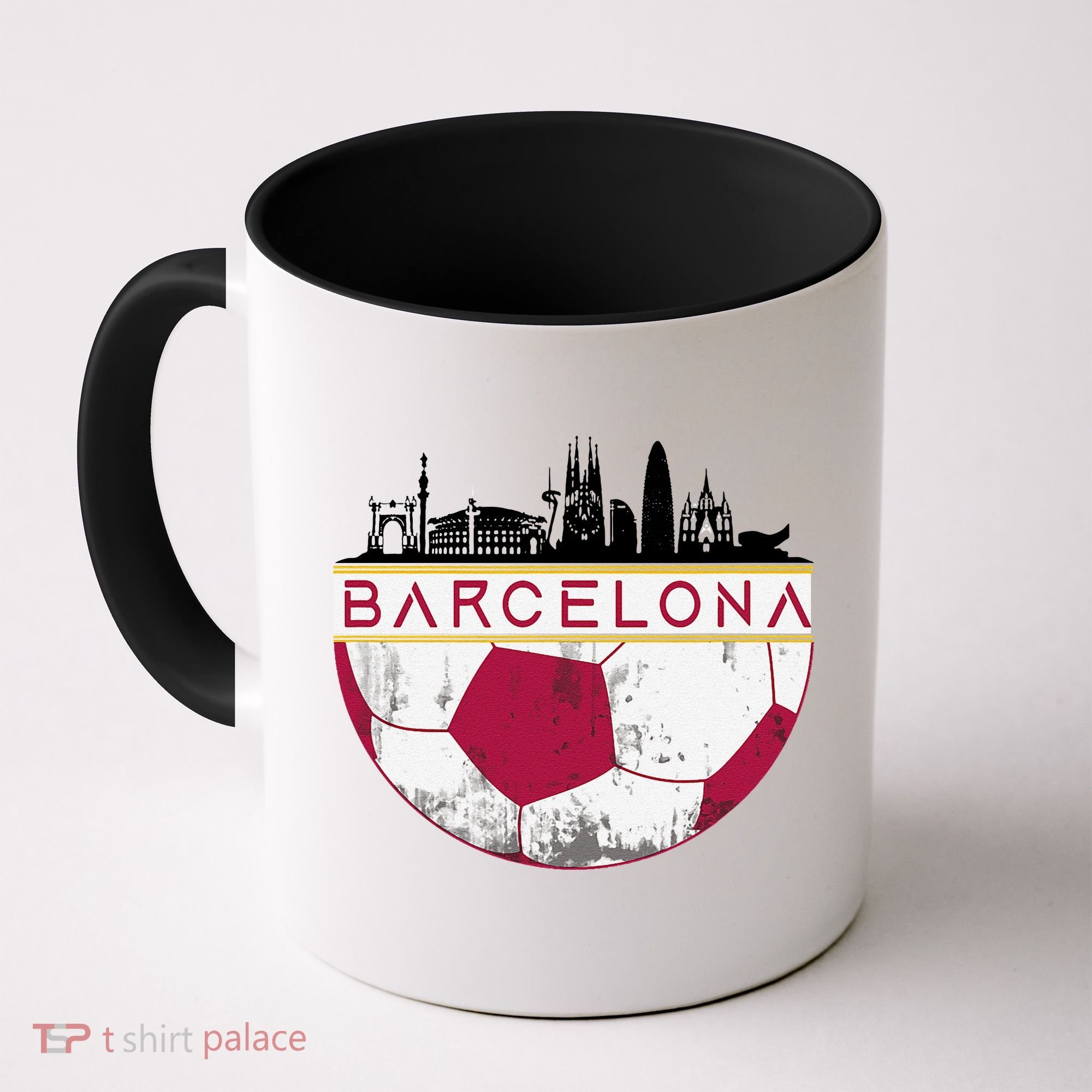 Barcelona City Skyline Soccer Sports Fans Cool Coffee Mug