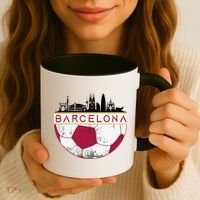 Barcelona City Skyline Soccer Sports Fans Cool Coffee Mug thumb 3