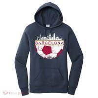 Barcelona City Skyline Soccer Sports Fans Cool Women's Hoodie thumb 0