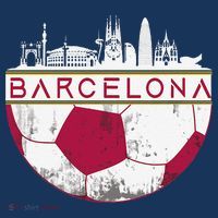 Barcelona City Skyline Soccer Sports Fans Cool Visor thumb 3