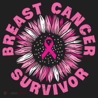 Breast Cancer Survivor Pink Ribbon Comfort Colors Boxy T-Shirt thumb 3