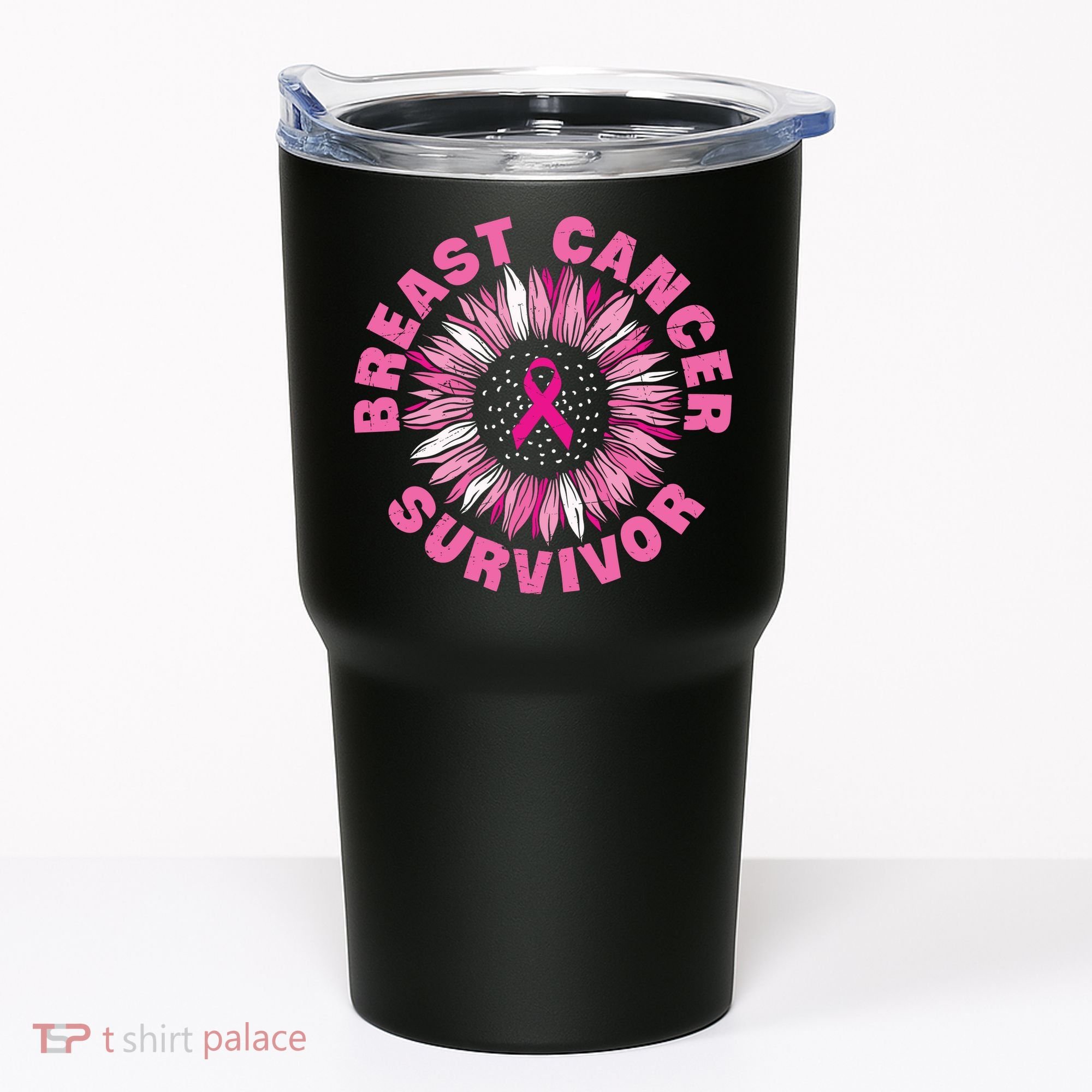 Breast Cancer Survivor Pink Ribbon Tumbler