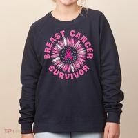 Breast Cancer Survivor Pink Ribbon Women's Sweatshirt thumb 0