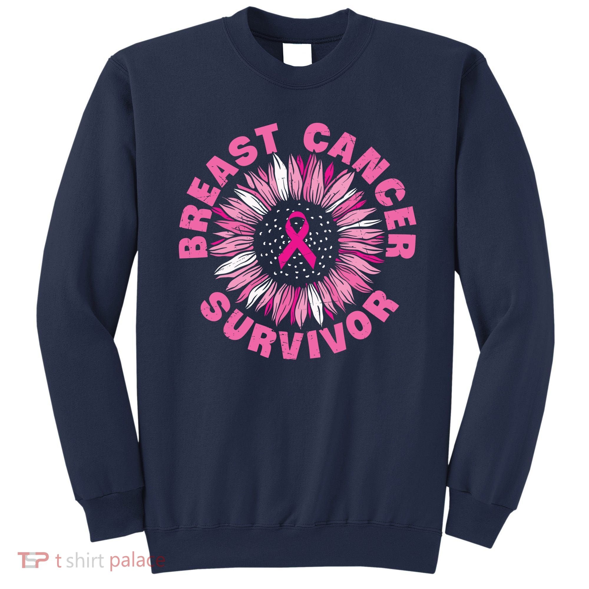 Breast Cancer Survivor Pink Ribbon Sweatshirt