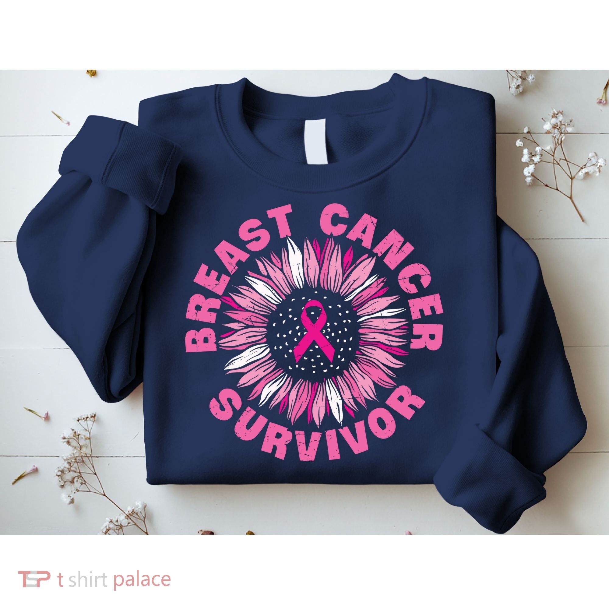 Breast Cancer Survivor Pink Ribbon Sweatshirt