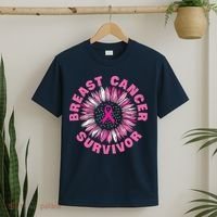 Breast Cancer Survivor Pink Ribbon T-Shirt thumb 2