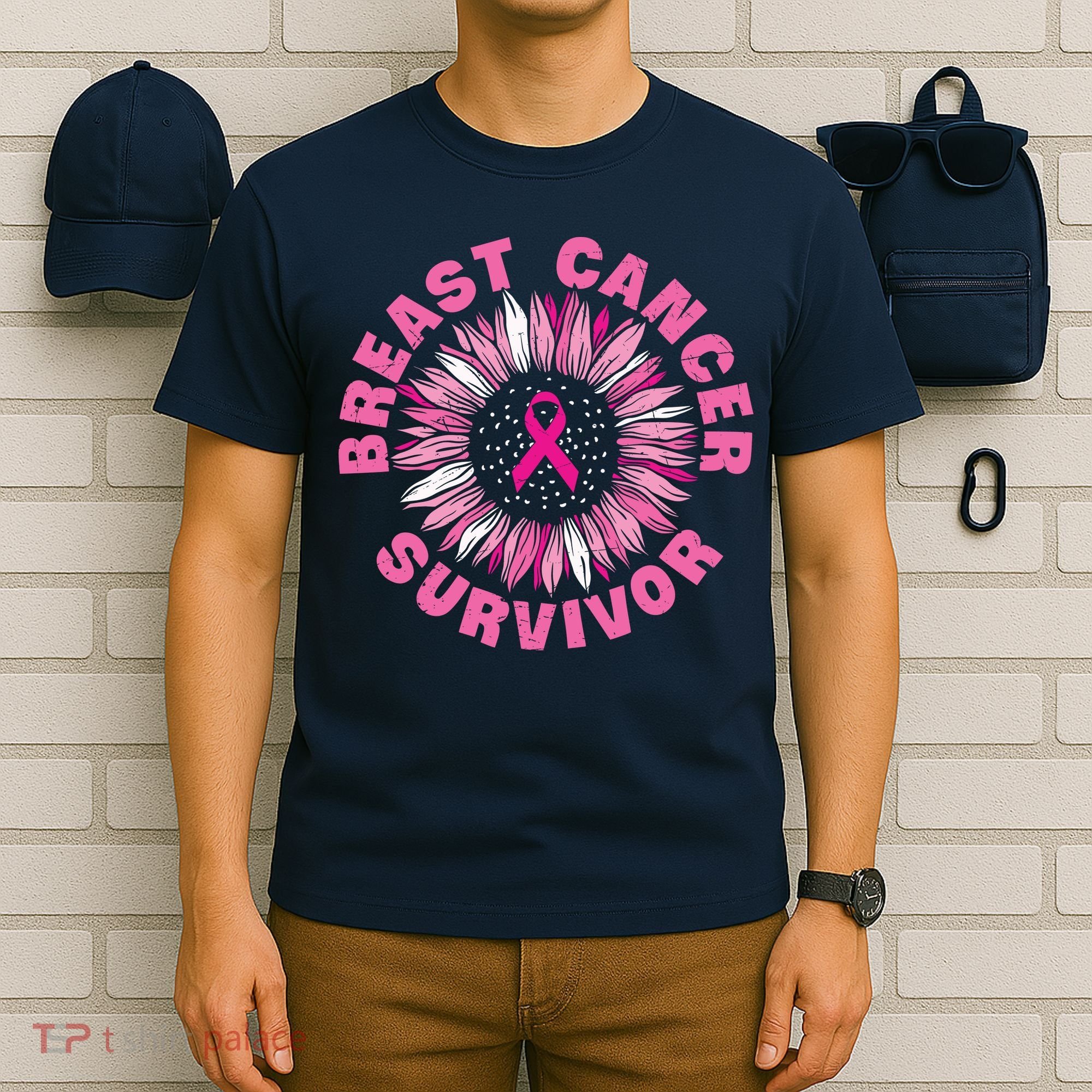 Breast Cancer Survivor Pink Ribbon T-Shirt