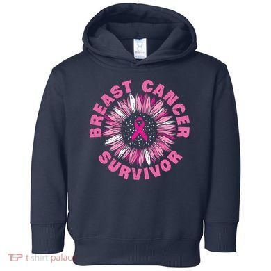 Breast Cancer Survivor Pink Ribbon Toddler Hoodie