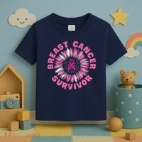 Breast Cancer Survivor Pink Ribbon Toddler T-Shirt thumb 3