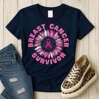 Breast Cancer Survivor Pink Ribbon Women's T-Shirt thumb 3