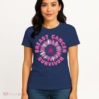 Breast Cancer Survivor Pink Ribbon Women's T-Shirt thumb 4
