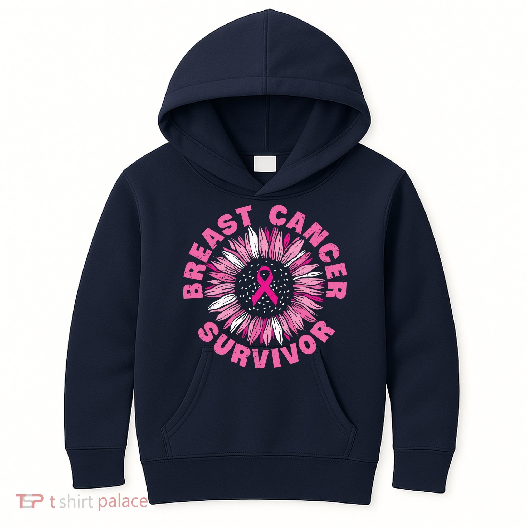 Breast Cancer Survivor Pink Ribbon Kids Hoodie