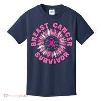 Breast Cancer Survivor Pink Ribbon Kids T-Shirt thumb 0