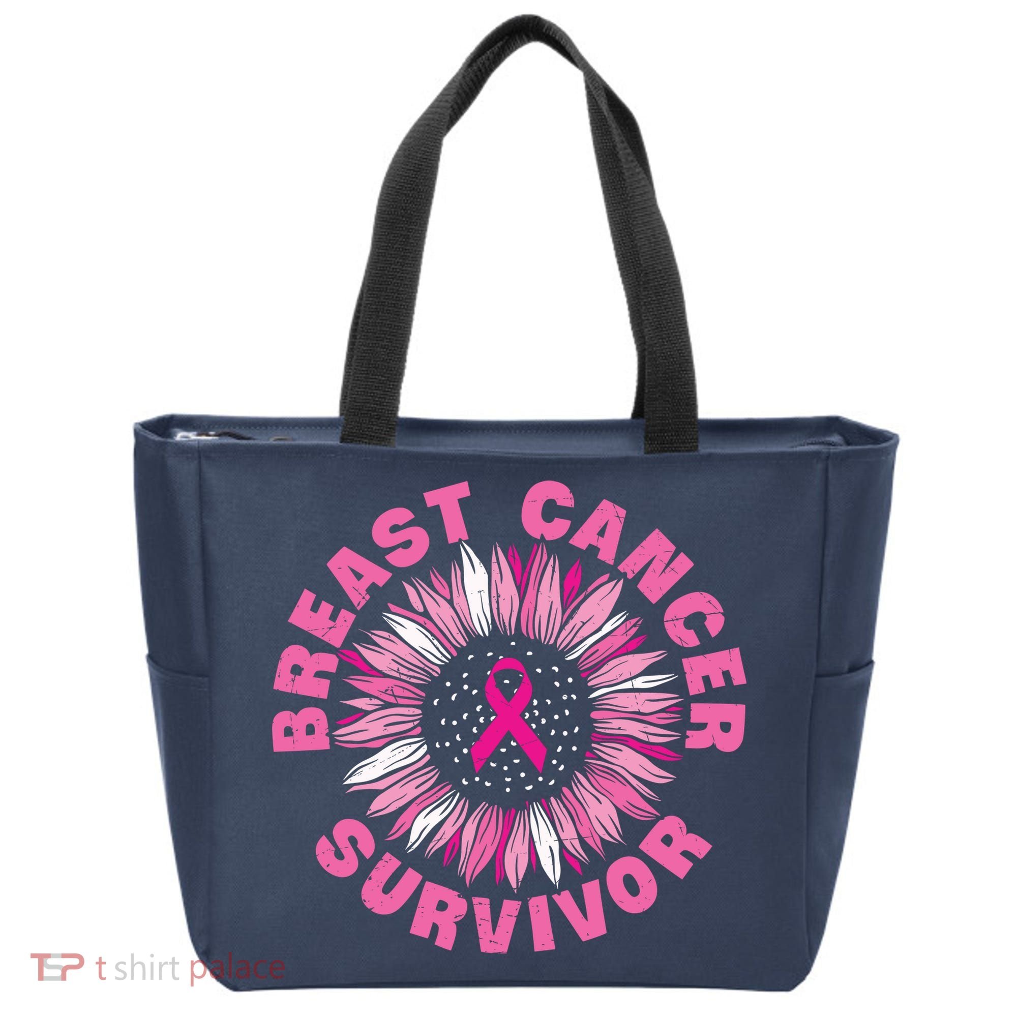 Breast Cancer Survivor Pink Ribbon Tote Bag