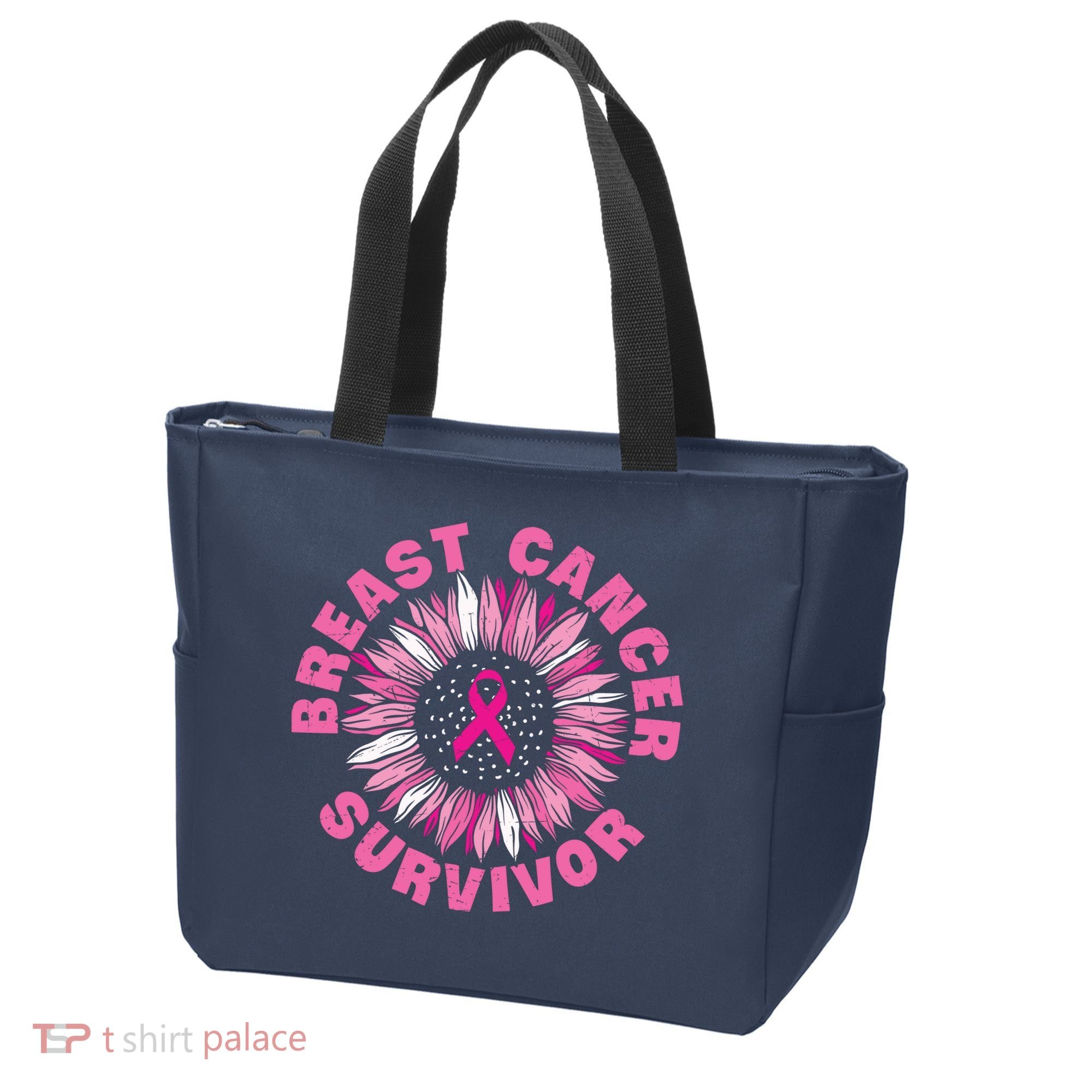 Breast Cancer Survivor Pink Ribbon Tote Bag