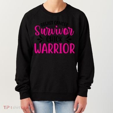 Breast Cancer Survivor Chick Warrior Women's Sweatshirt