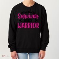 Breast Cancer Survivor Chick Warrior Women's Sweatshirt thumb 0