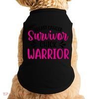 Breast Cancer Survivor Chick Warrior Doggie Tank thumb 0