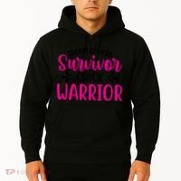Breast Cancer Survivor Chick Warrior Hoodie thumb 2