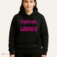 Breast Cancer Survivor Chick Warrior Hoodie thumb 5
